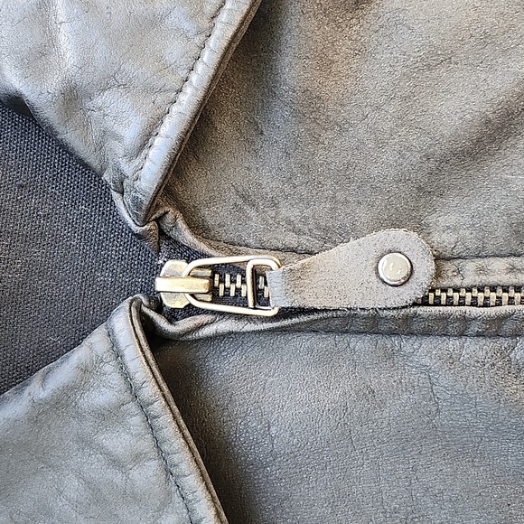 VTG PETER ENGLAND 1980's AVIATION MISSION CLASSIC LEATHER BOMBER JACKET - Picture 3 of 10